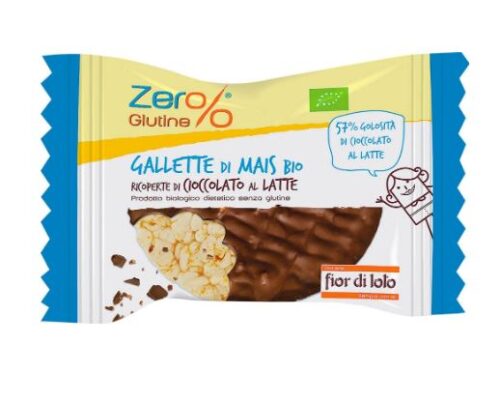 GALLETTE MAIS RICOPERTE CON CIOCCOLATO AL LATTE - ZER%GLUTINE